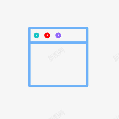 窗口浏览器窗口用户界面图标图标