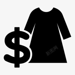 女性服装店服装价格服装店标签图标高清图片