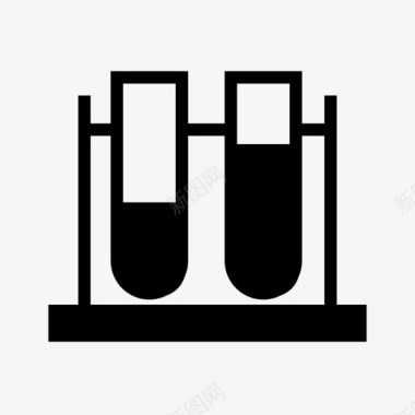 化学练习试管架科学研究图标图标