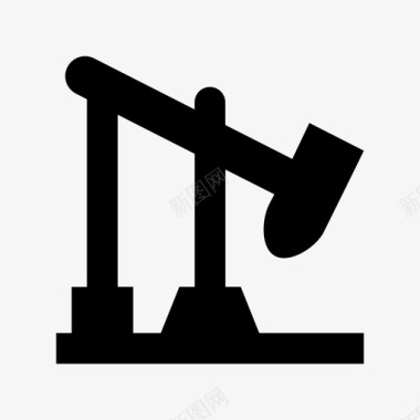 油田抽油机石油钻井油井抽油机图标图标