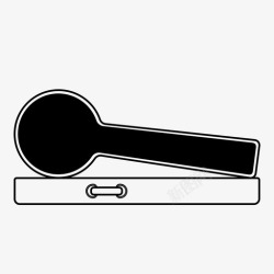 矢量乐器盒子班卓琴盒保护者音乐图标高清图片