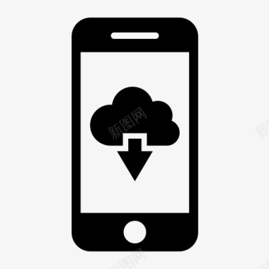 手机云服务应用移动云服务接收图标图标