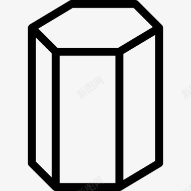 黑色圆柱桶机油桶五边形圆柱形状五边形图标图标
