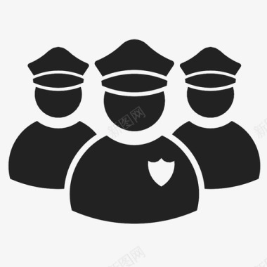 安全警察保安公共安全图标图标