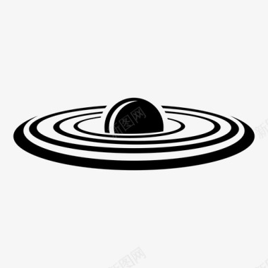 土星宽环图标图标