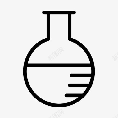 大学课堂圆底烧瓶化学课堂图标图标