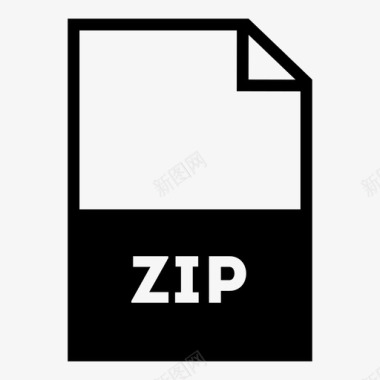 ZIPzip文件纸张页面图标图标