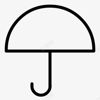 伞防雨遮雨图标图标
