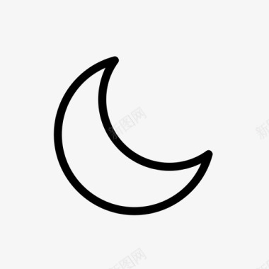 清晰的月亮不夜晚图标图标