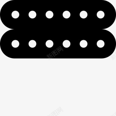 乐器标识Hubucker吉他拾音器humbucker吉他拾音器升高图标图标