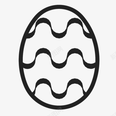 复活节彩蛋节日造型图标图标