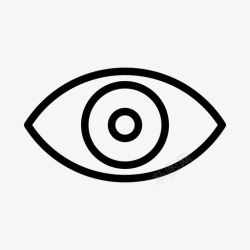瞳孔检查眼睛监督视力图标高清图片