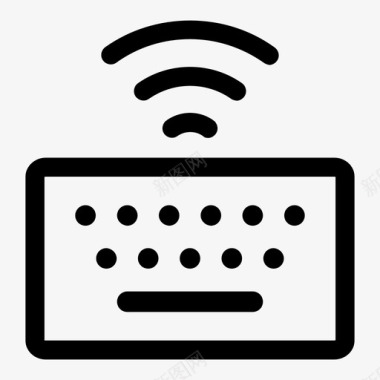 波形无线键盘波形类型图标图标