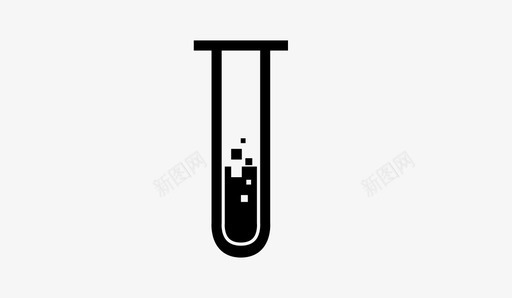 开放中试管开始科学图标图标