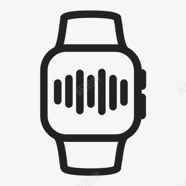 橘色声波smartwatch声波信号plus图标图标