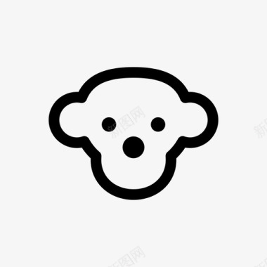 小猴子哺乳动物婴儿图标图标