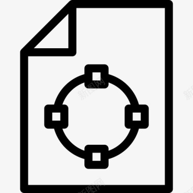 形状文件记录纸张图标图标