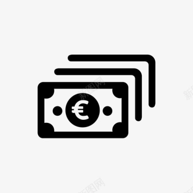 欧元图标欧元买入现金图标图标