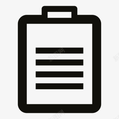 粘贴板剪贴板文档列表图标图标