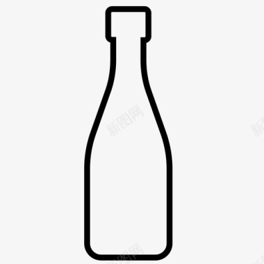 瓶子玻璃瓶子酒瓶汽水玻璃容器图标图标