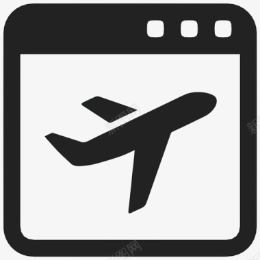 航空立体航班搜索旅行计划预订航班图标图标