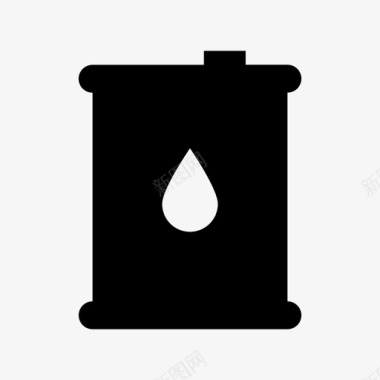 油桶油壶成型图标图标