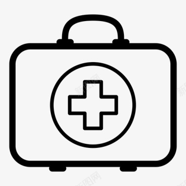 保健和医疗急救箱医疗箱受伤图标图标