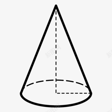 制作图纸圆锥技术图纸锥形图标图标