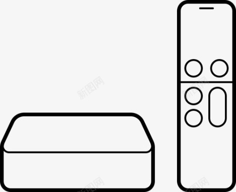 红外线遥控器电视苹果控制图标图标