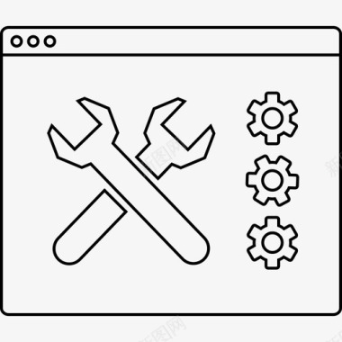 浏览器维护窗口用户界面图标图标