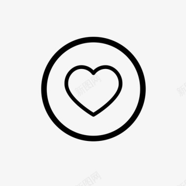 心形符号心脸书最爱图标图标