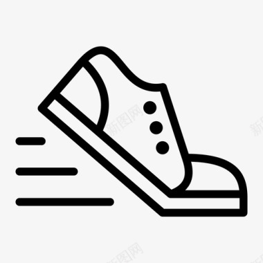 运动人物跑步交通运动鞋图标图标