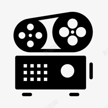 投影仪墙壁古董图标图标