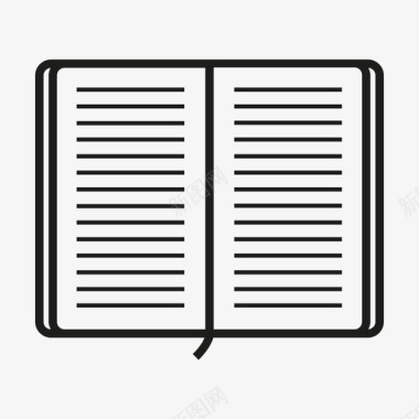 开放性moleskine图标图标