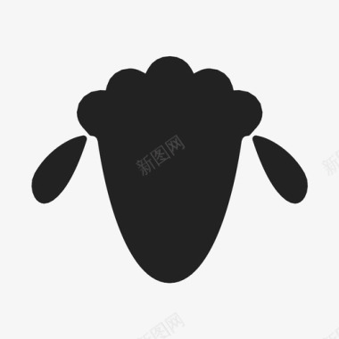 钩针绵羊绵羊动物另一个图标图标