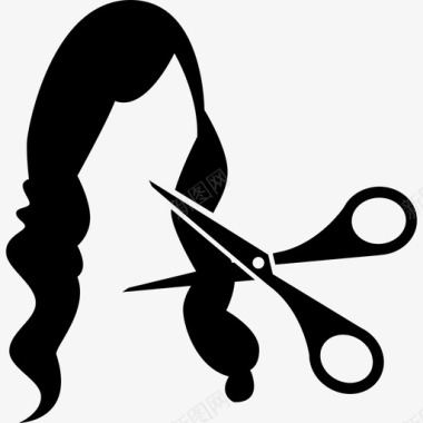 剪发剪工具和用具发廊图标图标