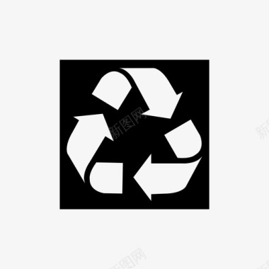回收废纸废品图标图标