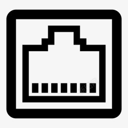 网络端口以太网端口电话线互联网图标高清图片