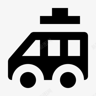 旅游巴士城市元料标图标图标