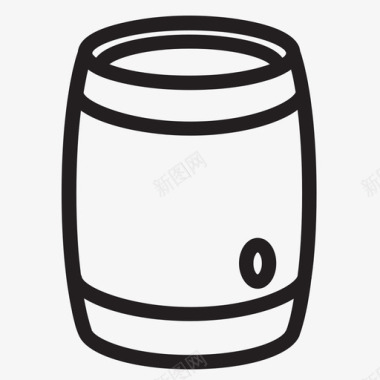 木桶法式全桶图标图标