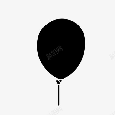 气球气体快乐图标图标