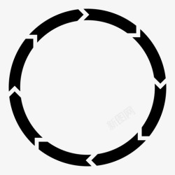 循环周期循环旋转环图标高清图片