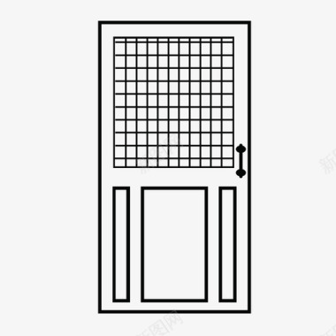 纱门纱门杰作胶粘图标图标