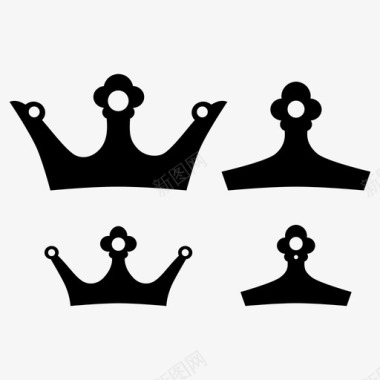 家族皇冠皇室国王图标图标