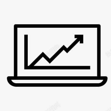 科技金融图表笔记本电脑减法删除图标图标