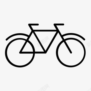 自行车自行车两轮车旅行图标图标