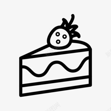 蛋糕粗制甜点图标图标