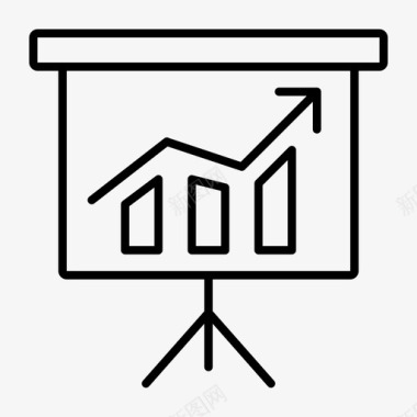 比赛预测柱状图屏幕投影仪报表图标图标