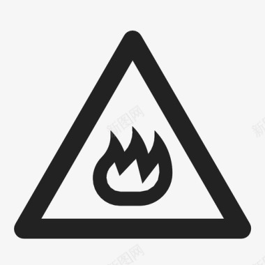 火灾危险消防安全图标图标