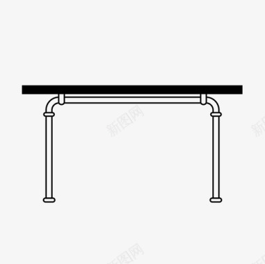 桌几工业桌管道无图标图标